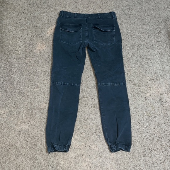 Nili Lotan Cropped French Military Pants Zip Jogger Ankle Carbon 4 - Picture 10 of 14